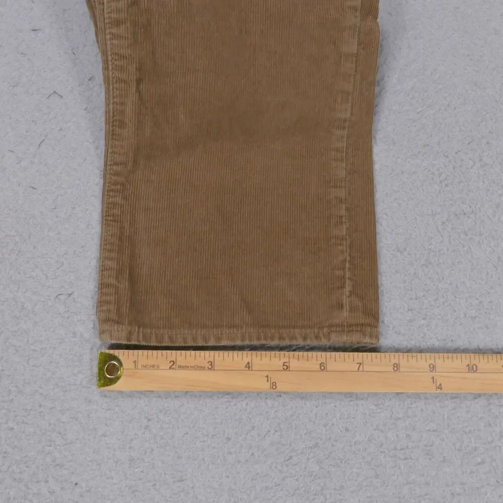 J Crew Pants Mens 31x29 Slim Straight Brown Corduroy